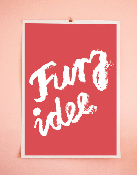 "FURZ IDEE" Art Print