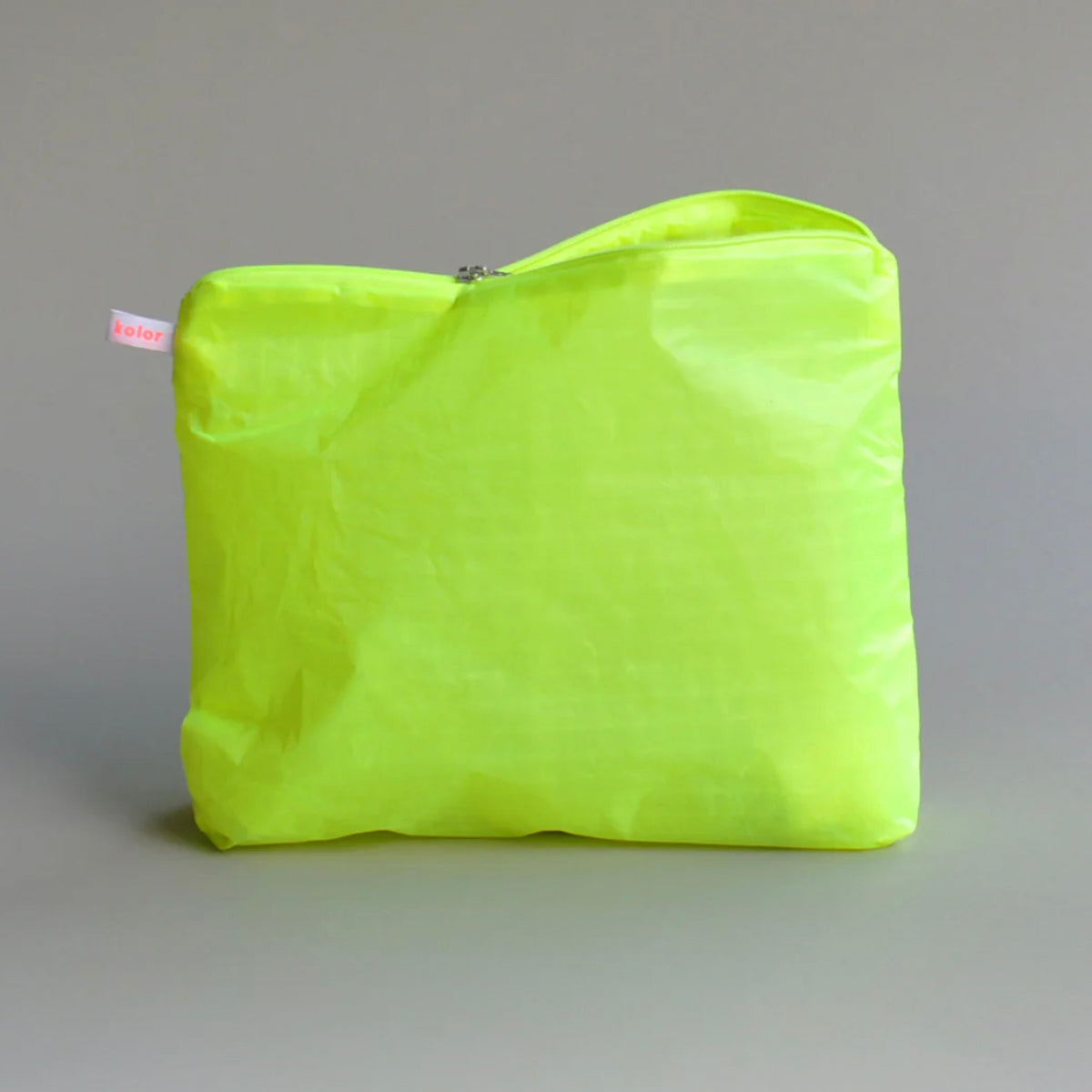 Magic Zipper Pouch Neon Yellow Large