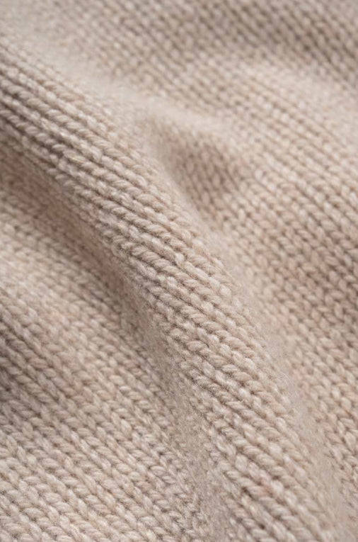 MASHA - Recycled Cashmere Bandana -  Beige Cantuccino