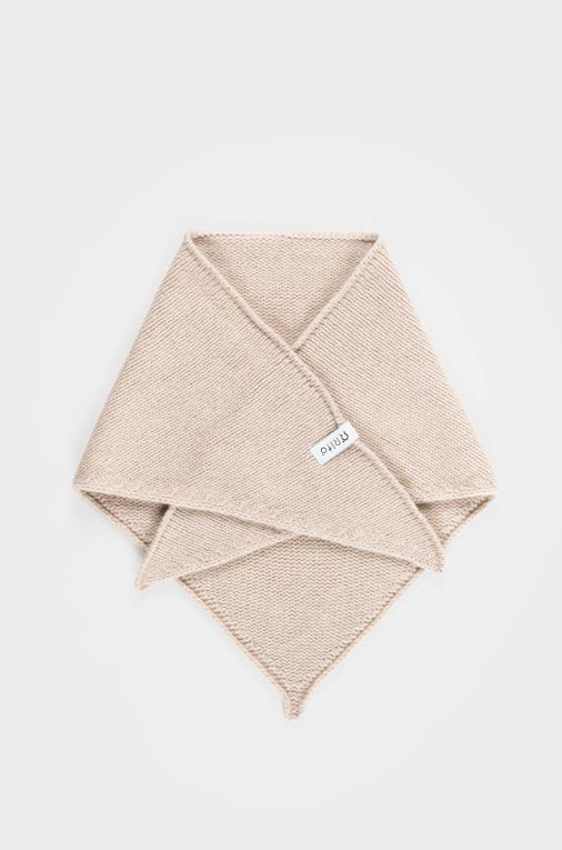 MASHA - Recycled Cashmere Bandana -  Beige Cantuccino