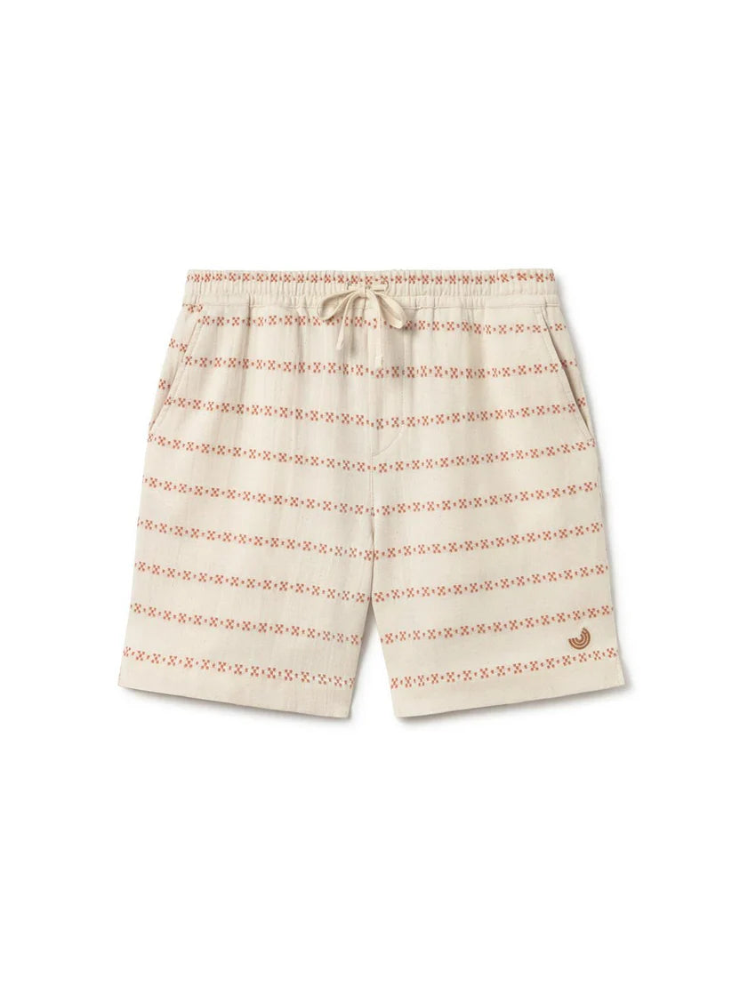 Neubukow Shorts — Ecru/Adobe Jacquard