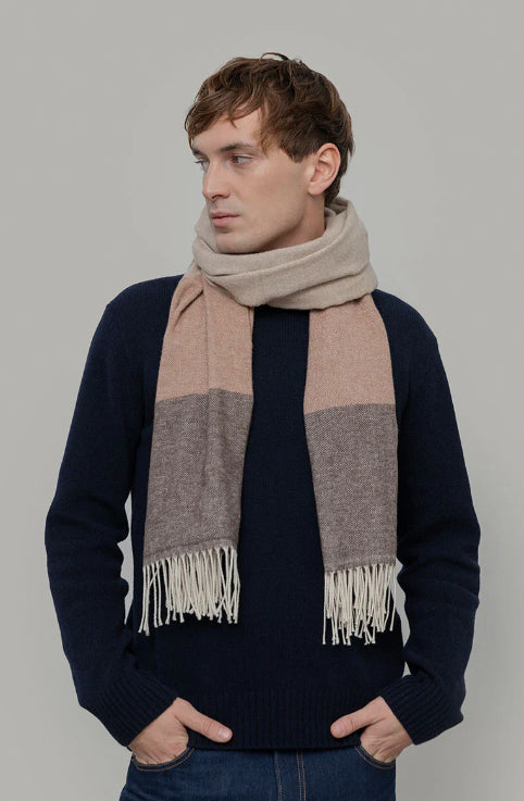 NOEMI - Recycled Cotton Scarf - Cantuccino Beige