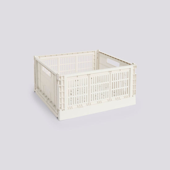 HAY COLOUR CRATE - LARGE SQUARE - OFF-WHITE