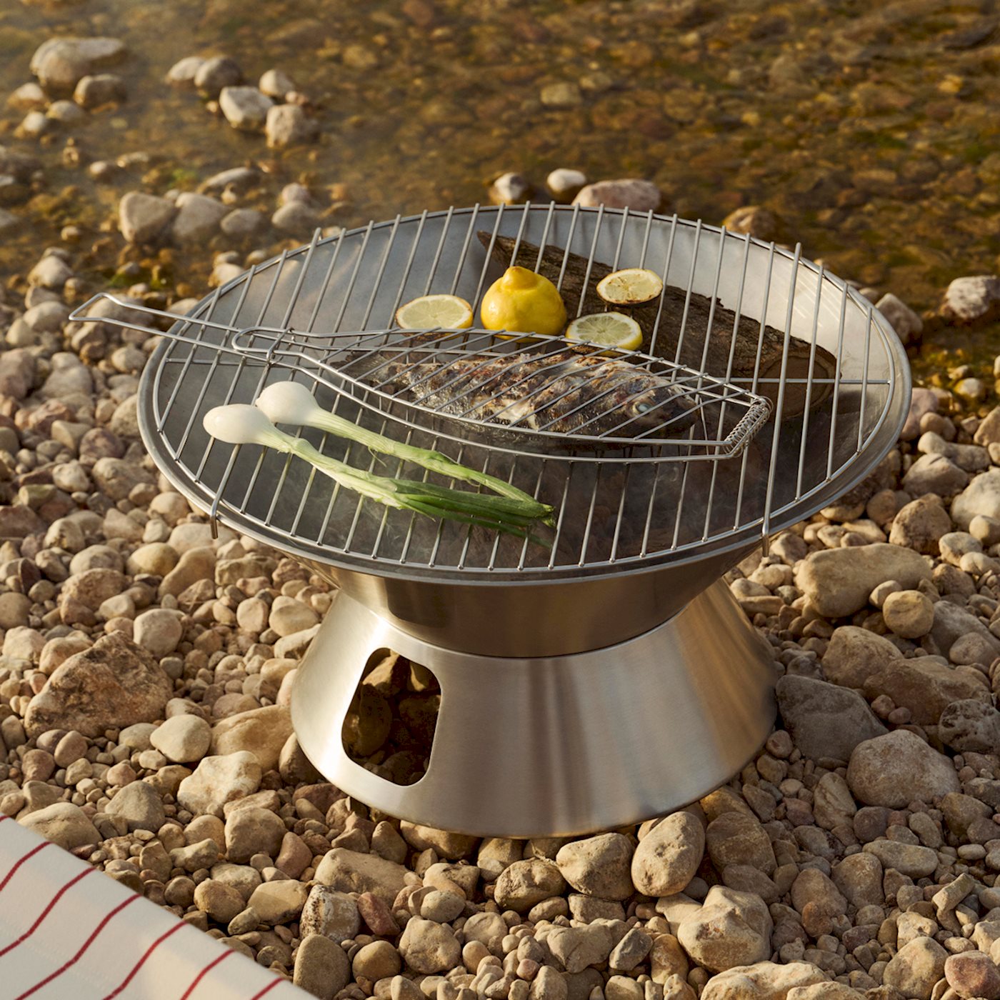 Outdoor Market Firepit - Stainless Steel