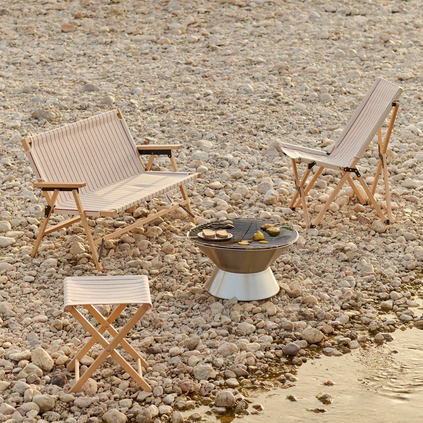 Outdoor Market Firepit - Stainless Steel