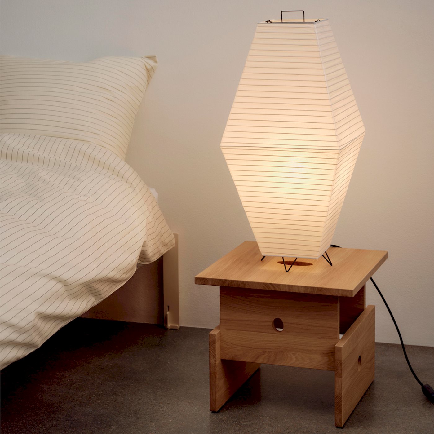 Paper Shade - Prism Table / Floor - Classic White