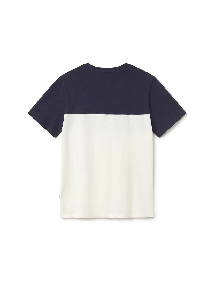 Plavi T-Shirt — Ecru/Navy