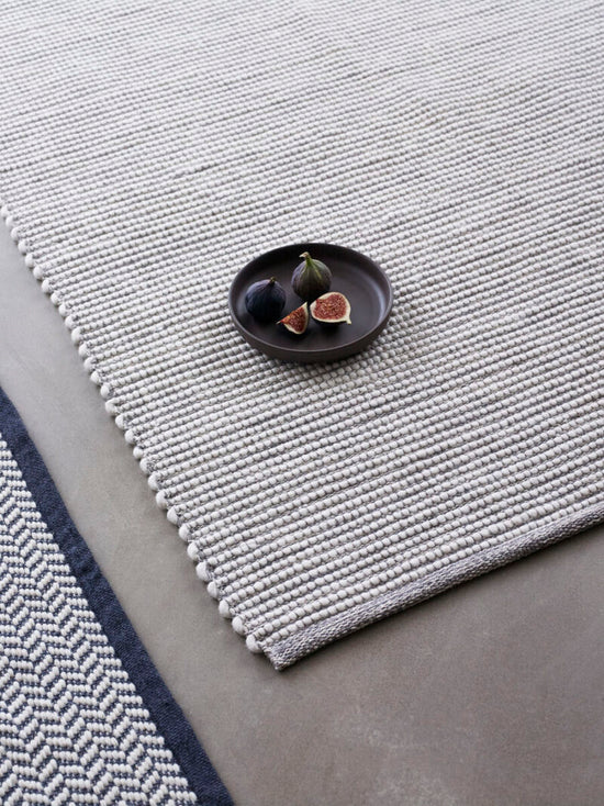 Poppy Rug - Grey & White