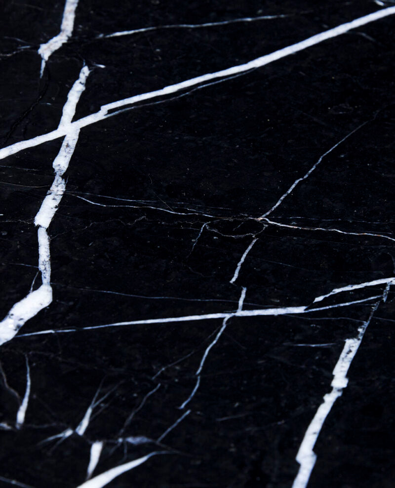 Raw Side Table - Black/Natural