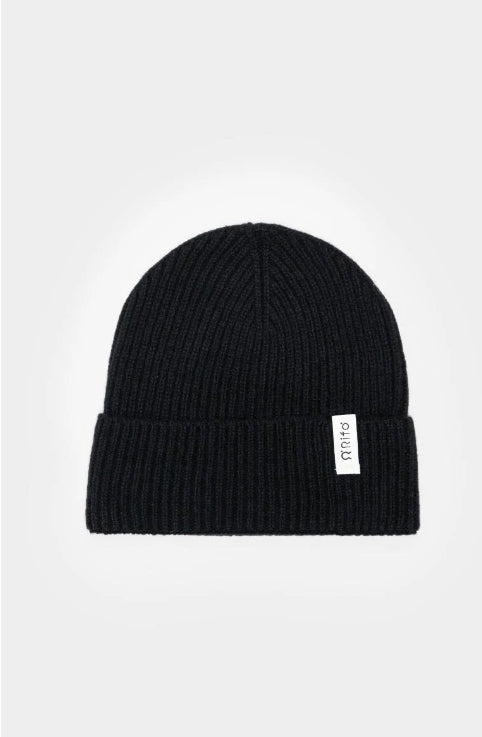 MARCELLO - Recycled Cashmere Hat - Black Slate