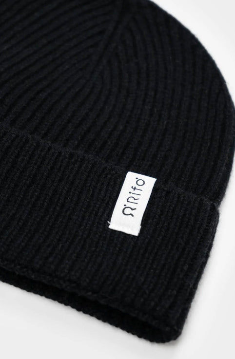 MARCELLO - Recycled Cashmere Hat - Black Slate