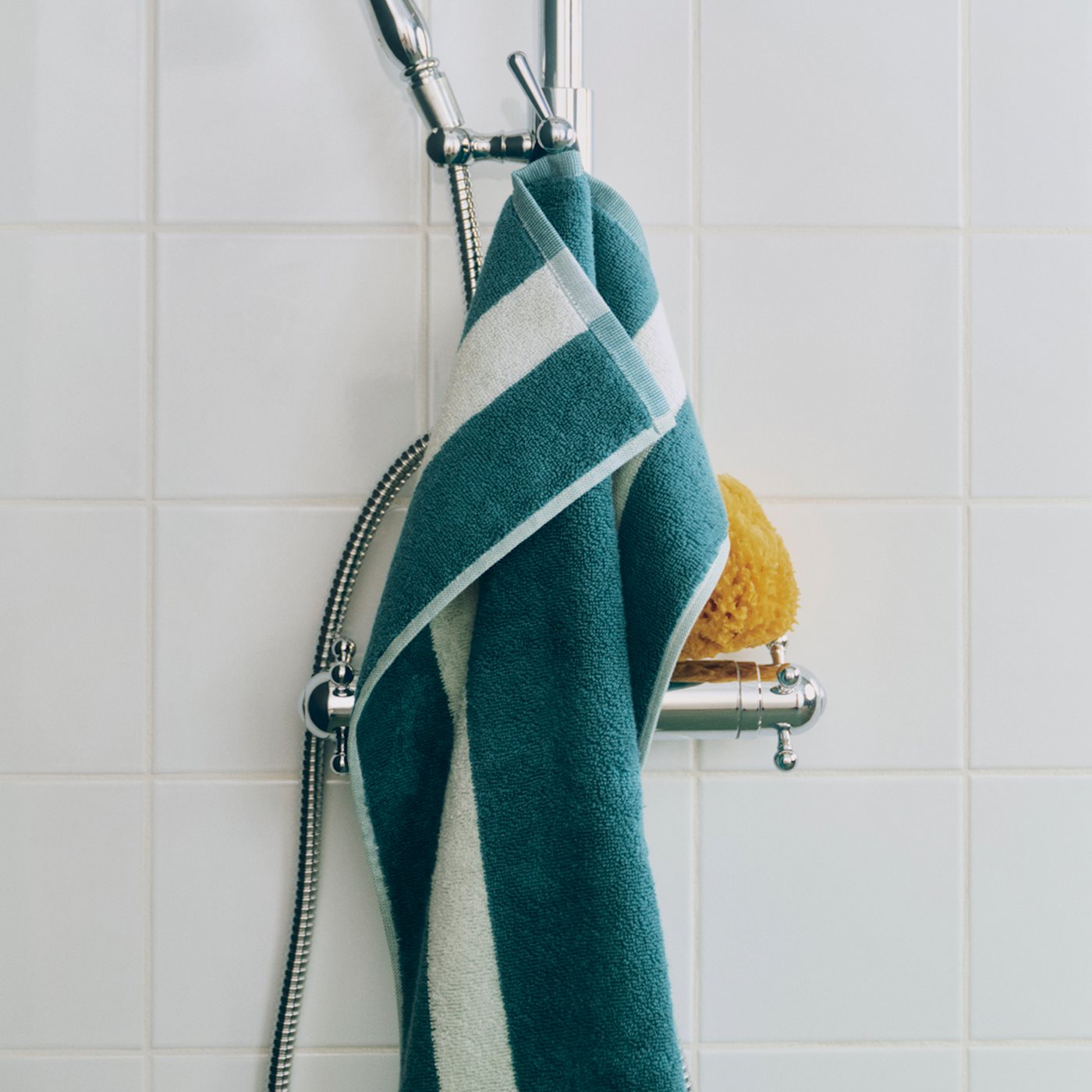 Stripe Hand Towel - W40 x L60 - Petrol Blue