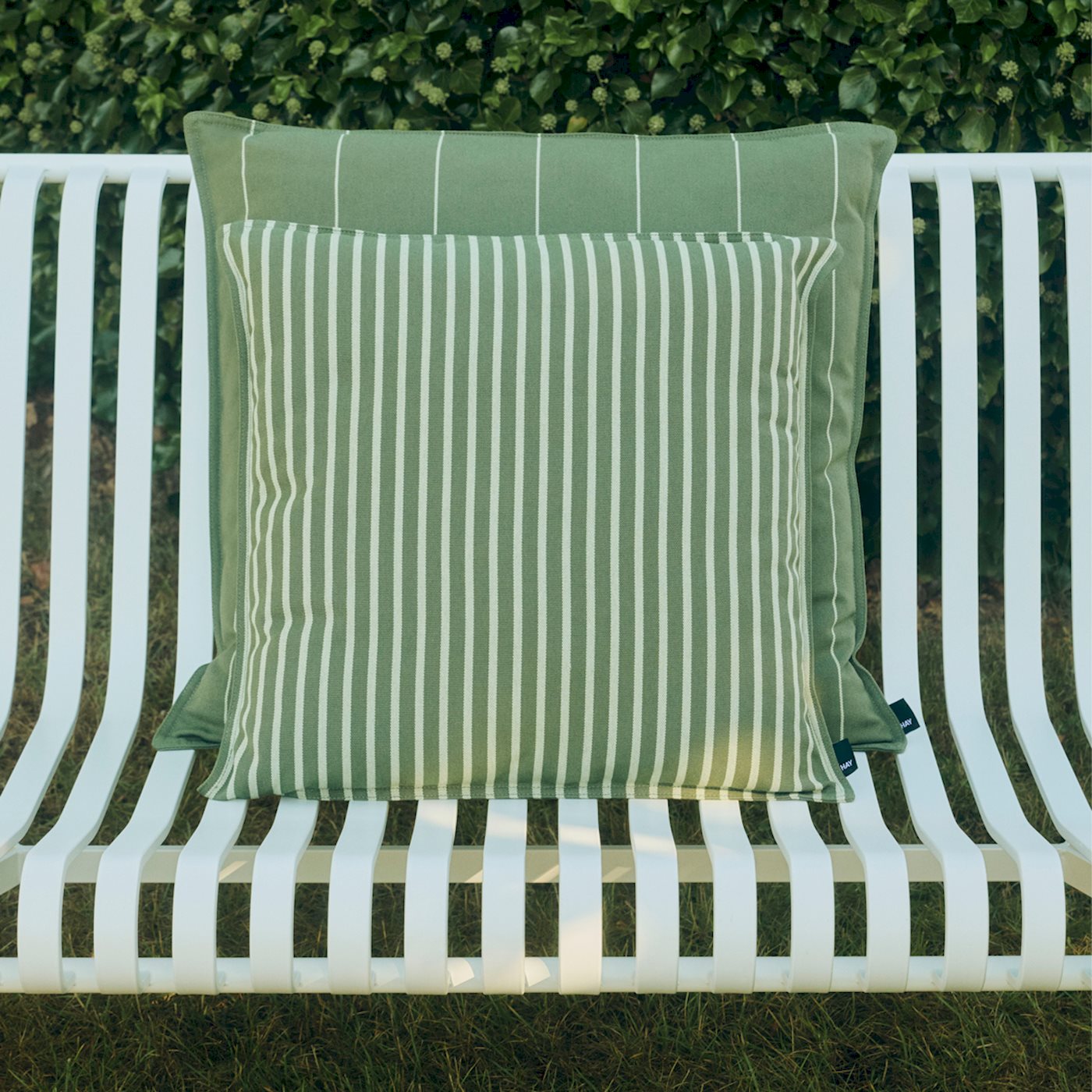 Terrazza Cushion - 50 X 50 - Olive Bold Stripe