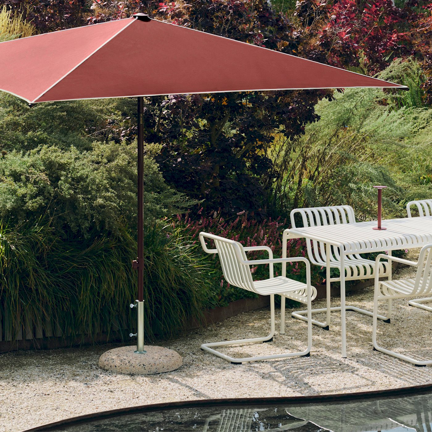Terrazza Parasol Base - 35kg - Concrete Stone