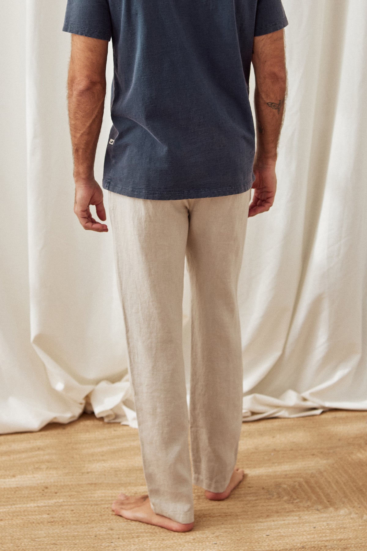 KOTOMO Heavy Linen Pants - Natural