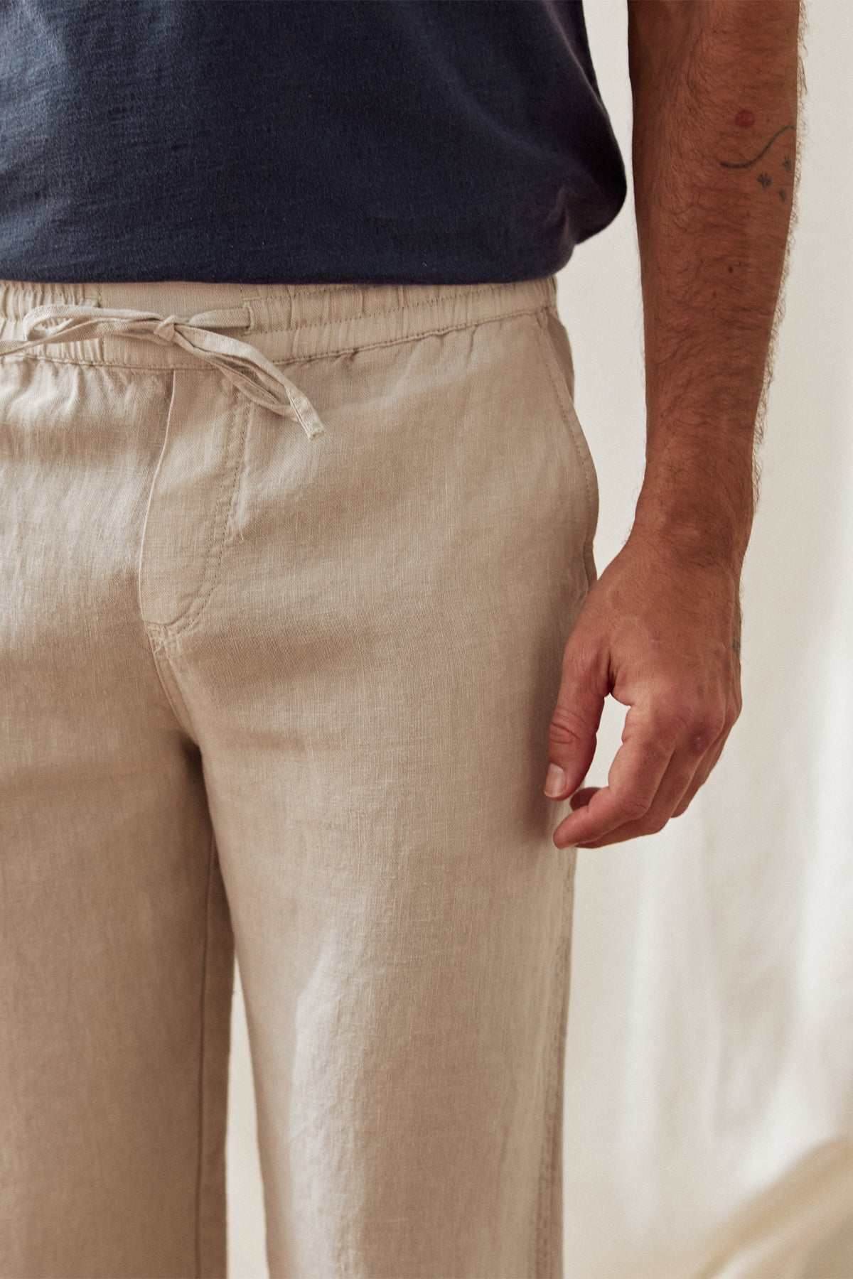 KOTOMO Heavy Linen Pants - Natural