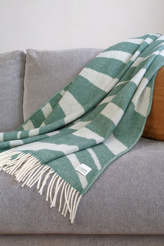 Wool Blanket - Bold Greenstone