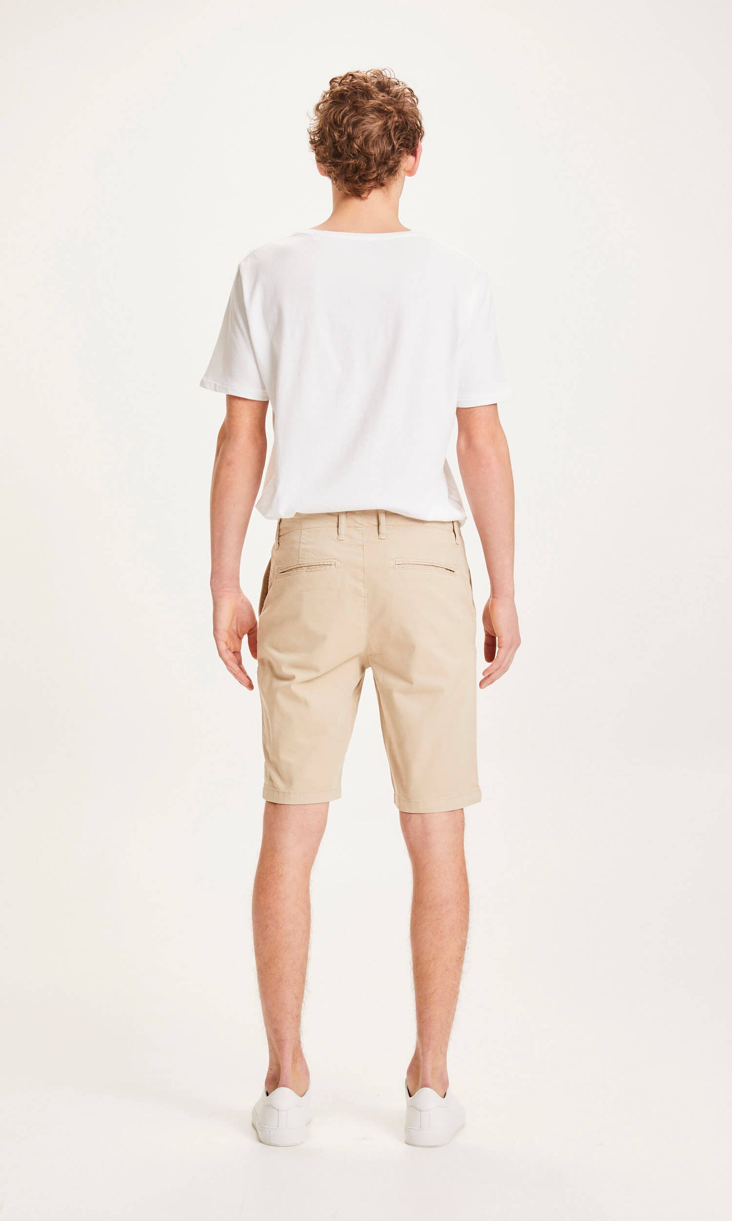 CHUCK regular chino shorts - GOTS/Vegan - light feather gray