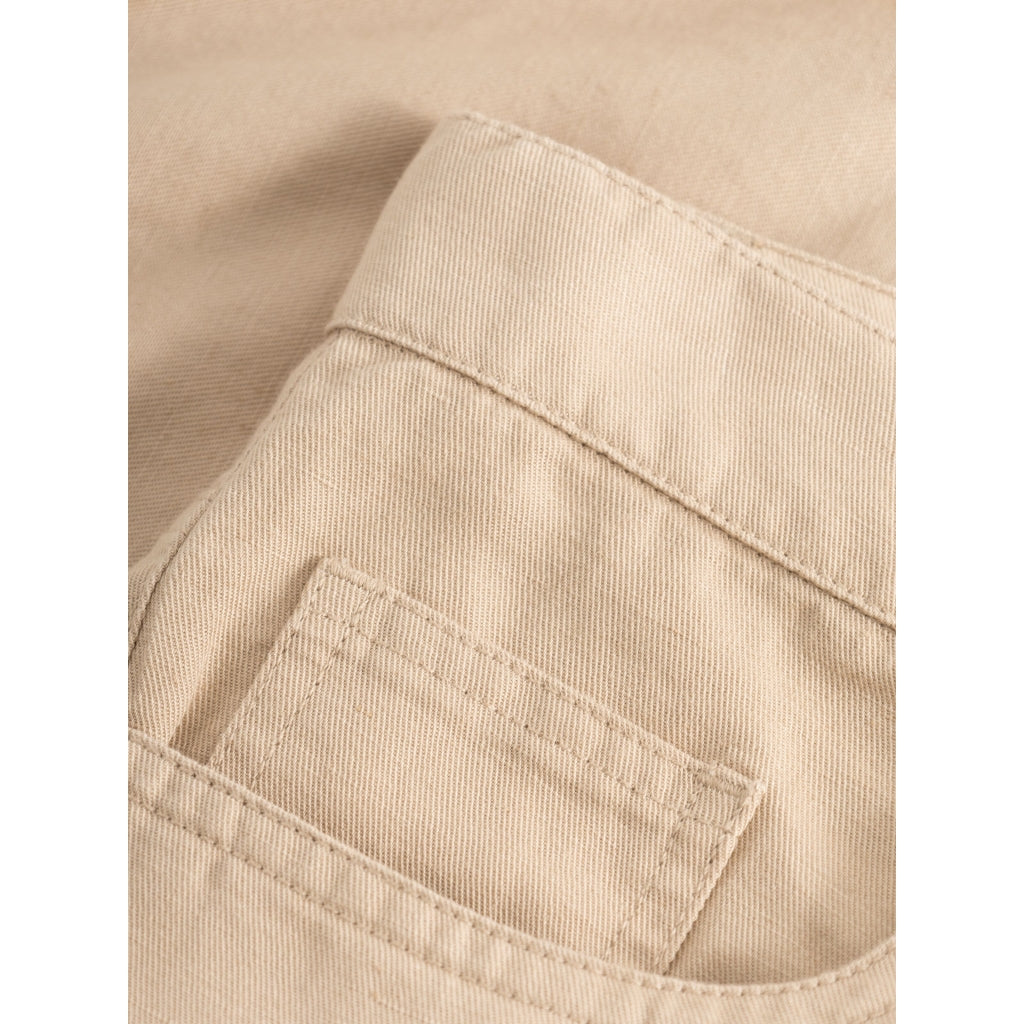 5-Pocket Cotton-Linen Blend Twill Shorts GOTS/Vegan -  Safari
