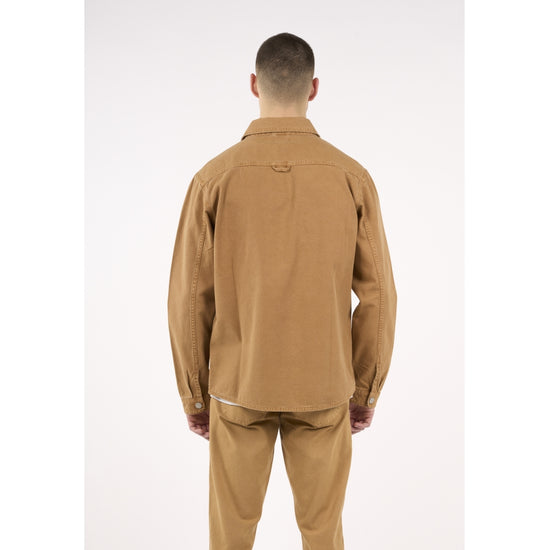 Load image into Gallery viewer, Canvas Fabric Dyed Overshirt - GOTS/Vegan - Brown Sugar
