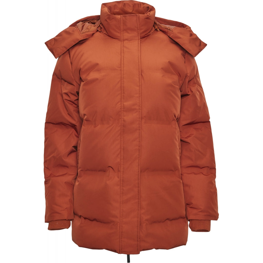 ALLYSSA Long Puffer Jacket - GRS/Vegan - arabian spice