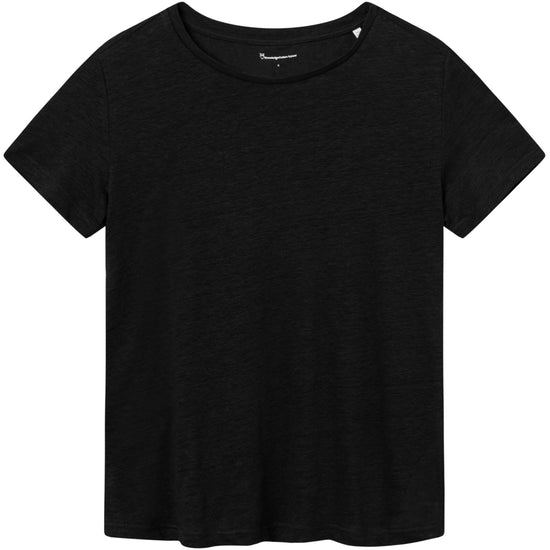 Reg Linen T-Shirt - GOTS/Vegan - Black Jet