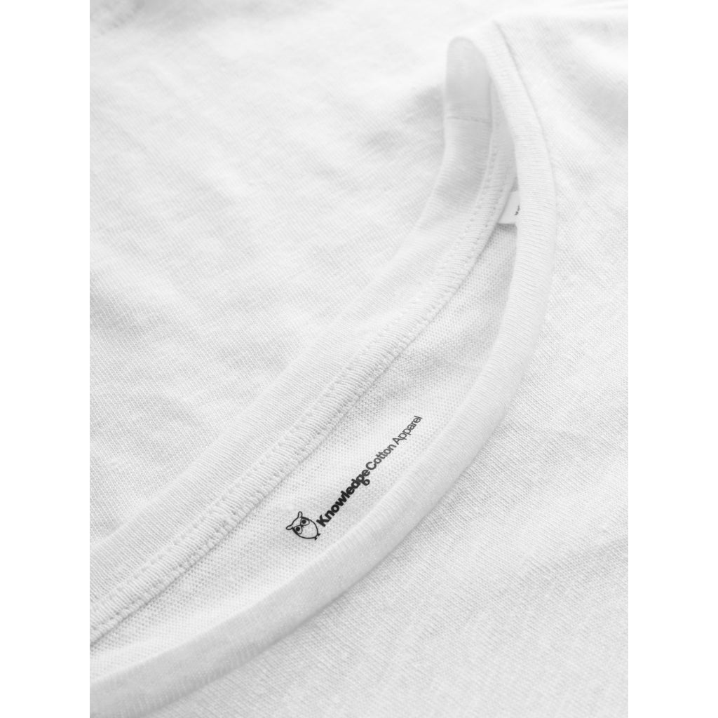 Reg Linen T-Shirt - GOTS/Vegan - Bright White