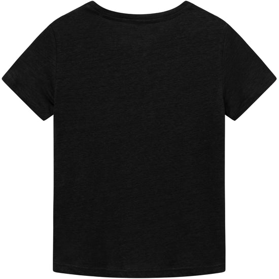 Reg Linen T-Shirt - GOTS/Vegan - Black Jet