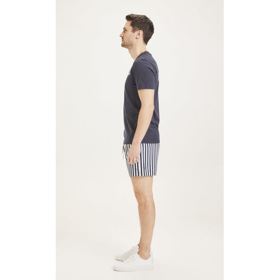 BAY stretch striped swimshorts - GRS/Vegan- total eclipse