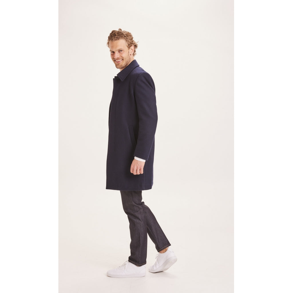 BEECH wool carcoat jacket - GRS - Total Eclipse