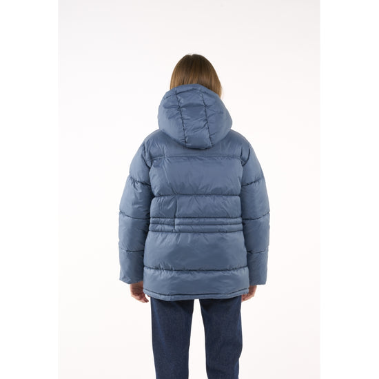 Load image into Gallery viewer, REPREVE ™ short puffer jacket THERMO ACTIVE™ - GRS/Vegan - China Blue
