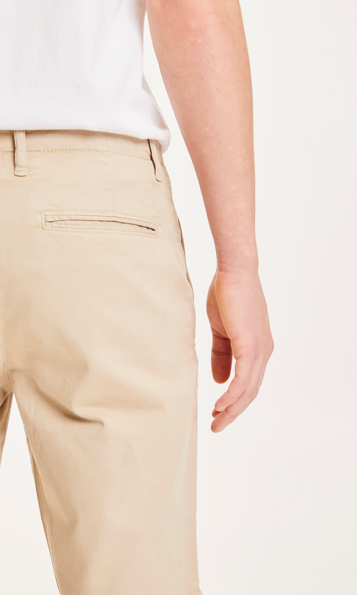 CHUCK regular chino shorts - GOTS/Vegan - light feather gray