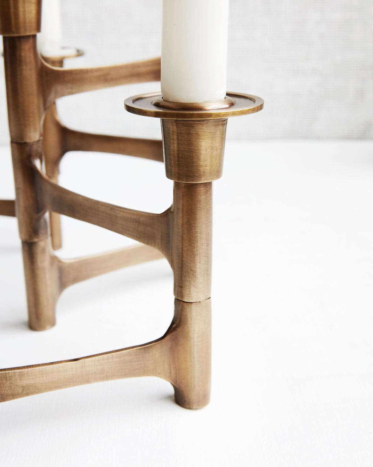 Move Candle Stand with 6 cups - Brass