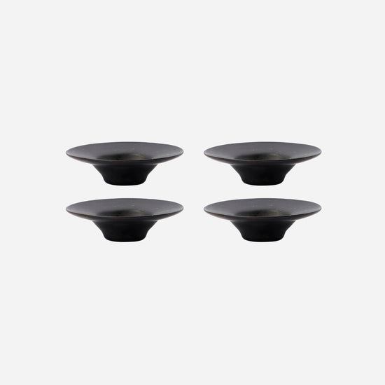 Load image into Gallery viewer, Pion Egg Cup - Black/Brown - Set of 4
