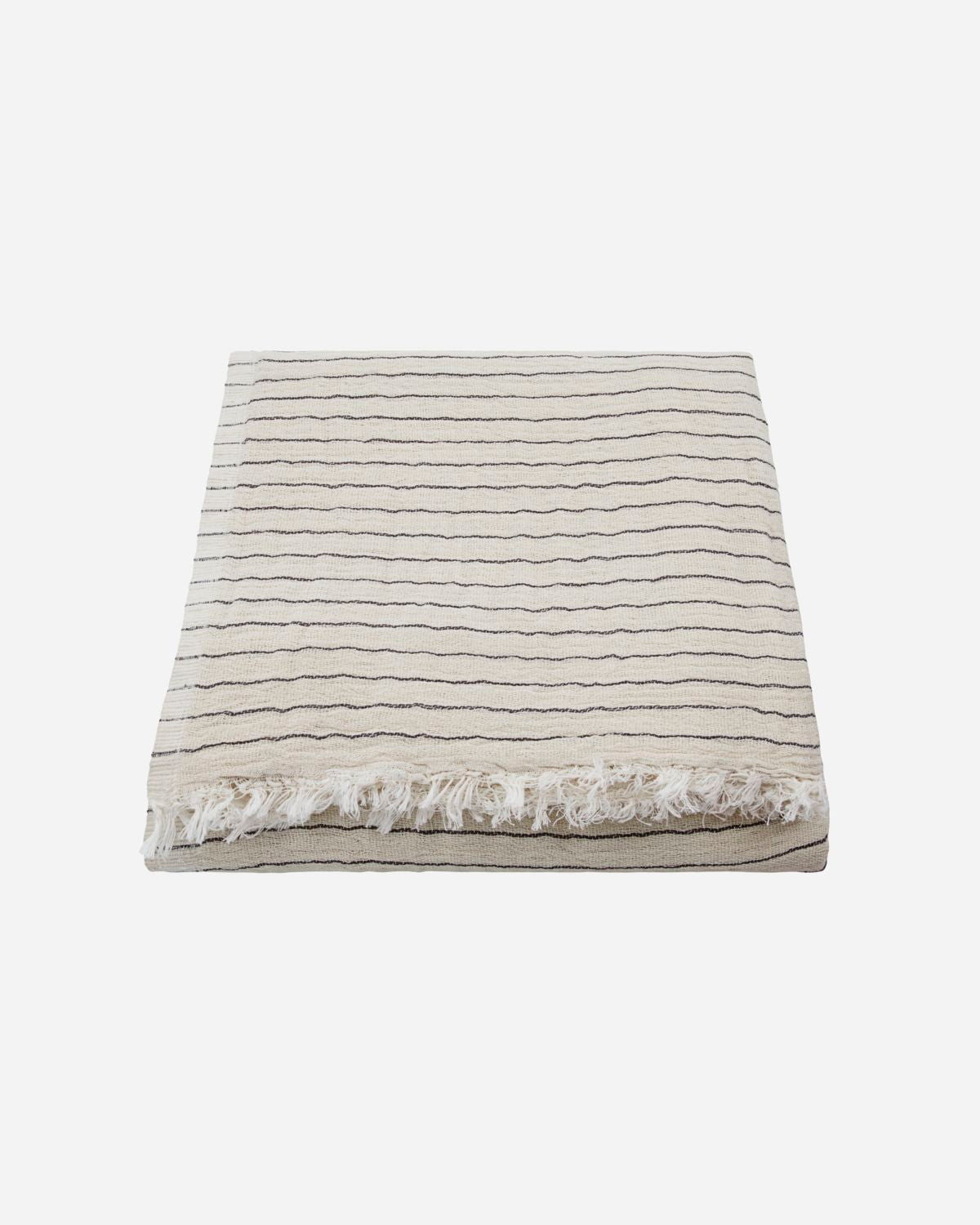 ALICE STRIPE THROW - DARK GREY