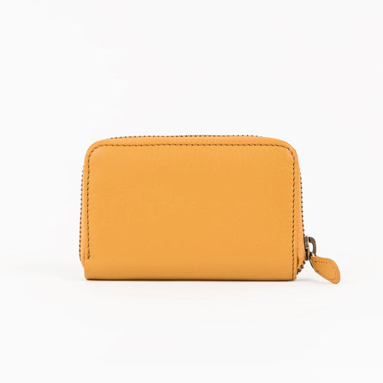 Mini Zip Around Wallet  - Mustard