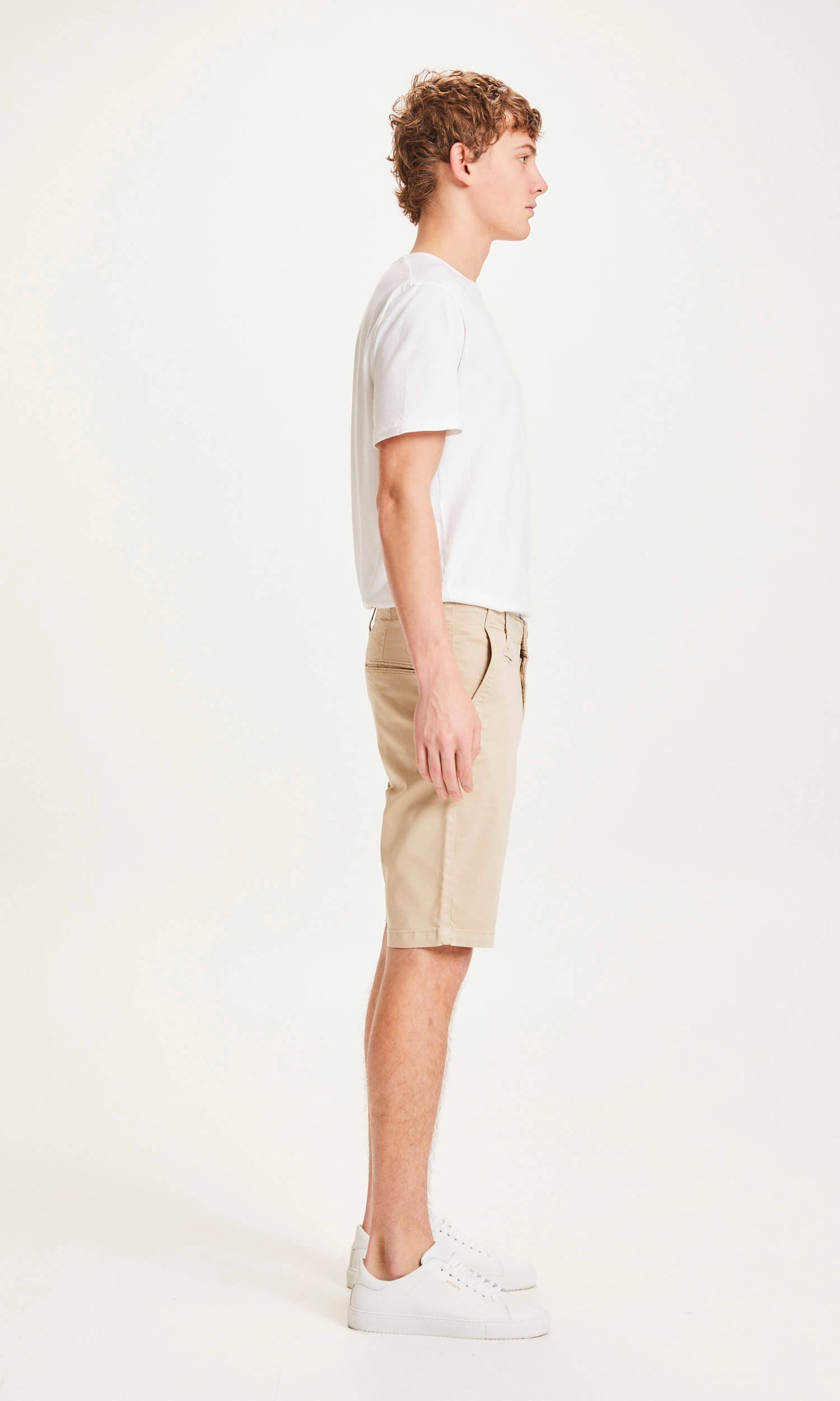 CHUCK regular chino shorts - GOTS/Vegan - light feather gray