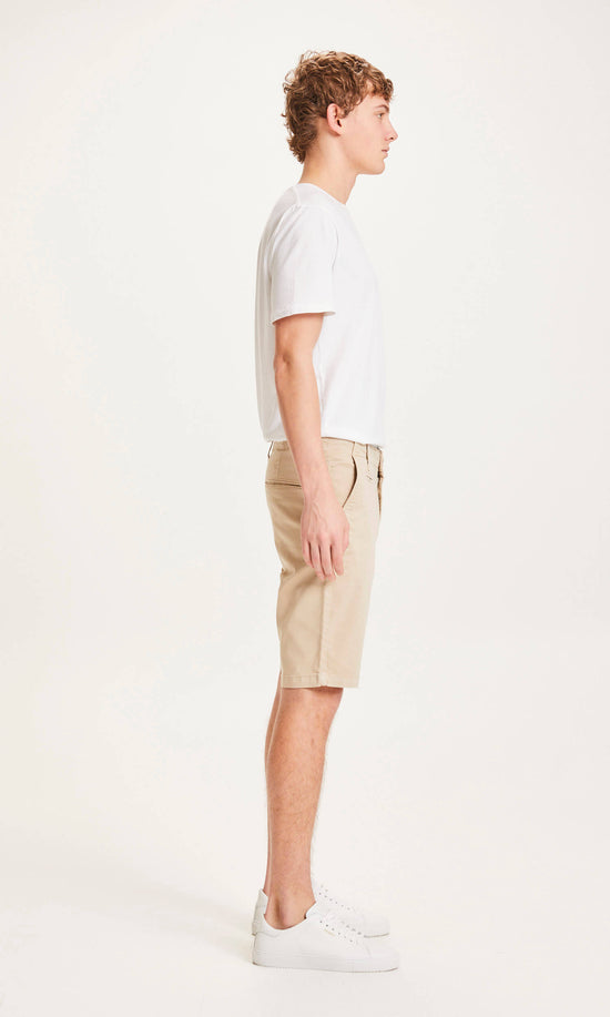 CHUCK regular chino shorts - GOTS/Vegan - light feather gray
