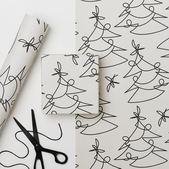 Load image into Gallery viewer, Tree Lines Christmas/Seasonal Gift Wrap
