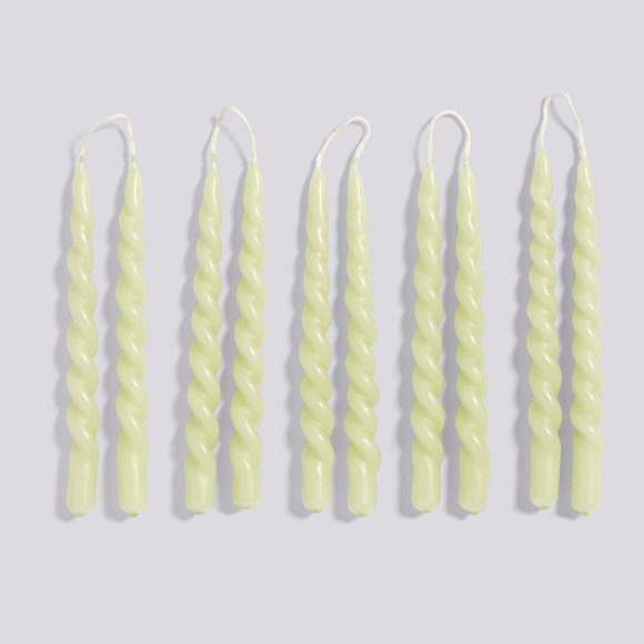Load image into Gallery viewer, MINI SWIRL CANDLES - light green

