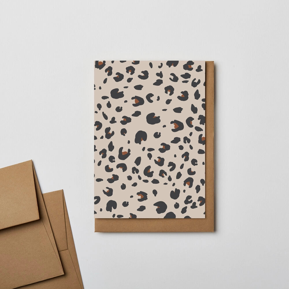 Load image into Gallery viewer, Leopard Print Notecard Greeting Card
