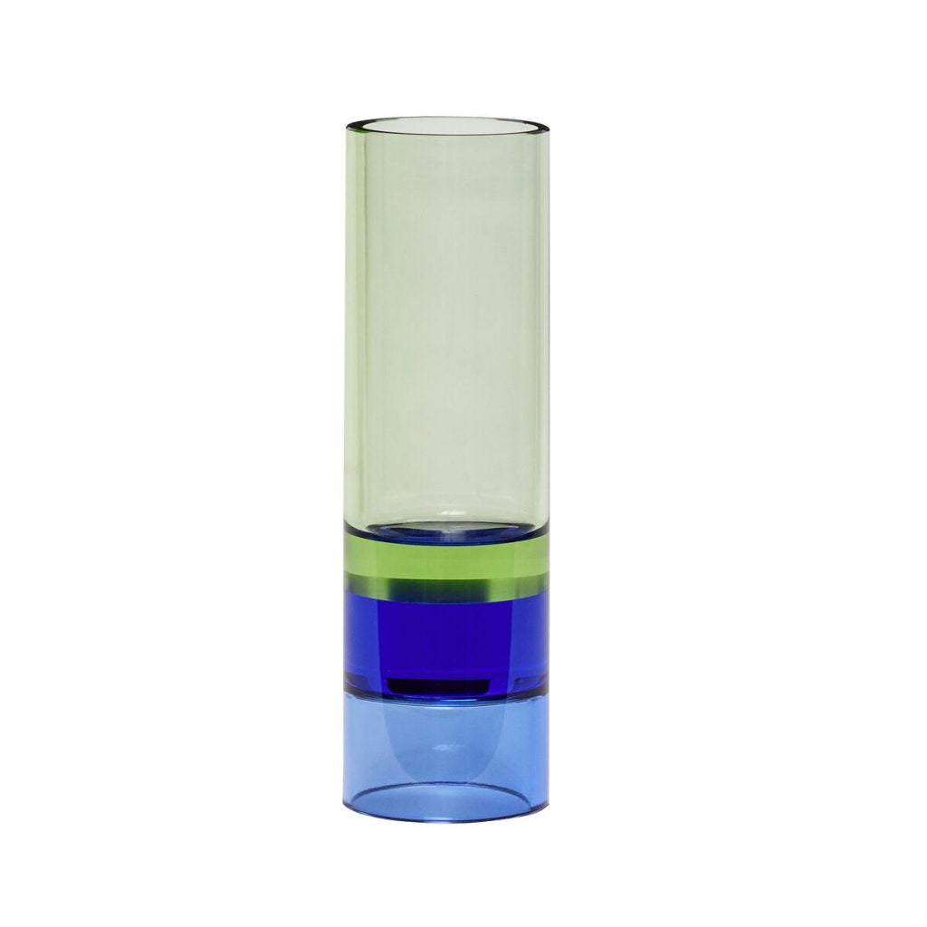 Astro Tealight Holder - Green and Blue
