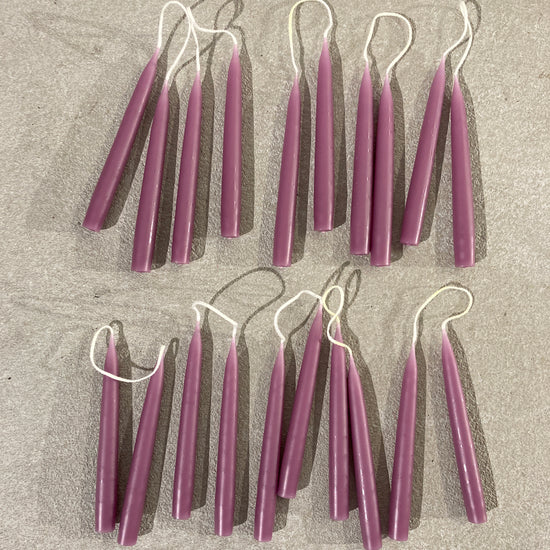 Load image into Gallery viewer, TREE CANDLES - PURPLE - SET OF 20
