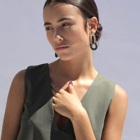 Cantadora Earrings - Olive