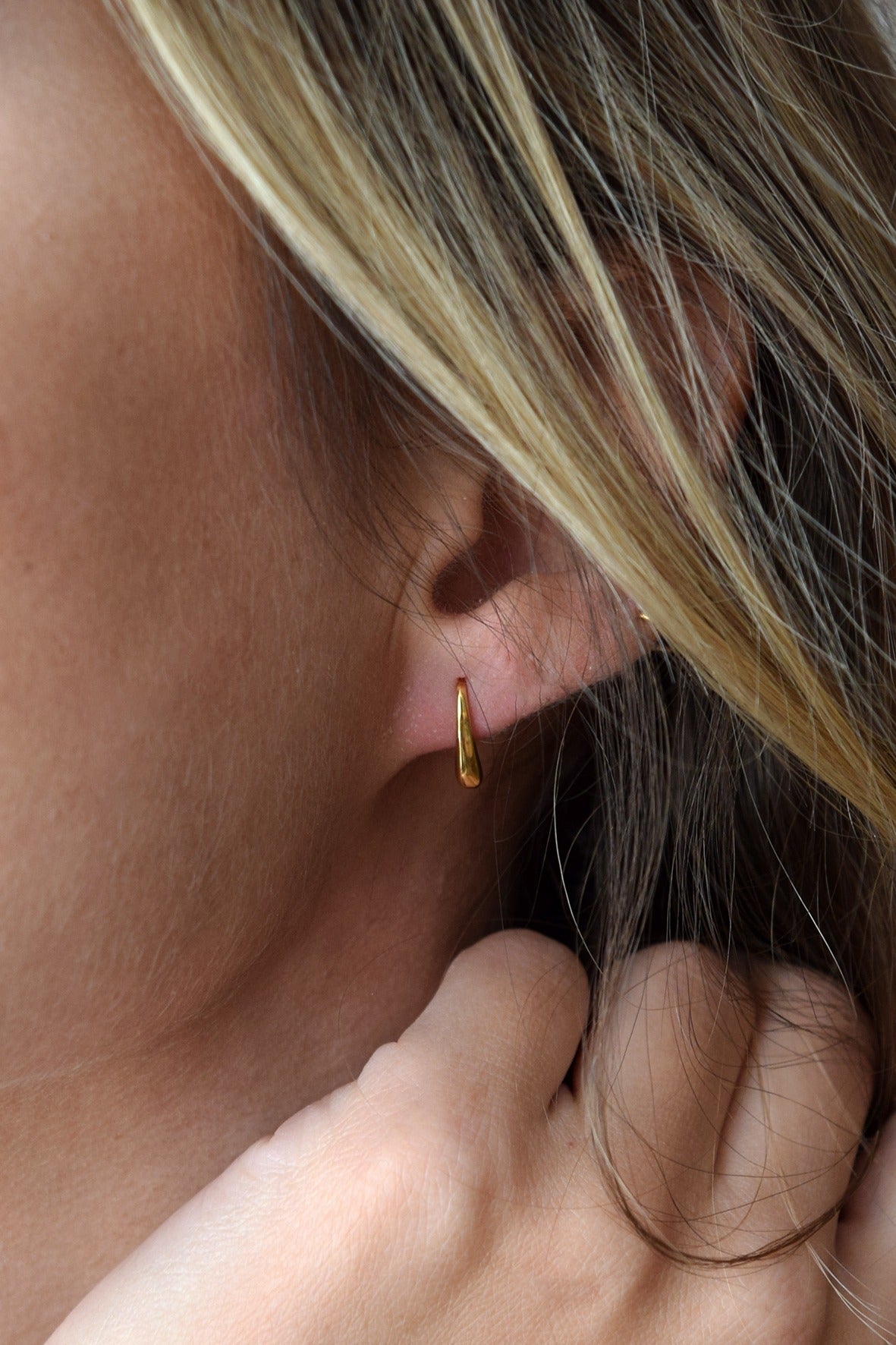 Drop Hanger Earrings - Gold Plated