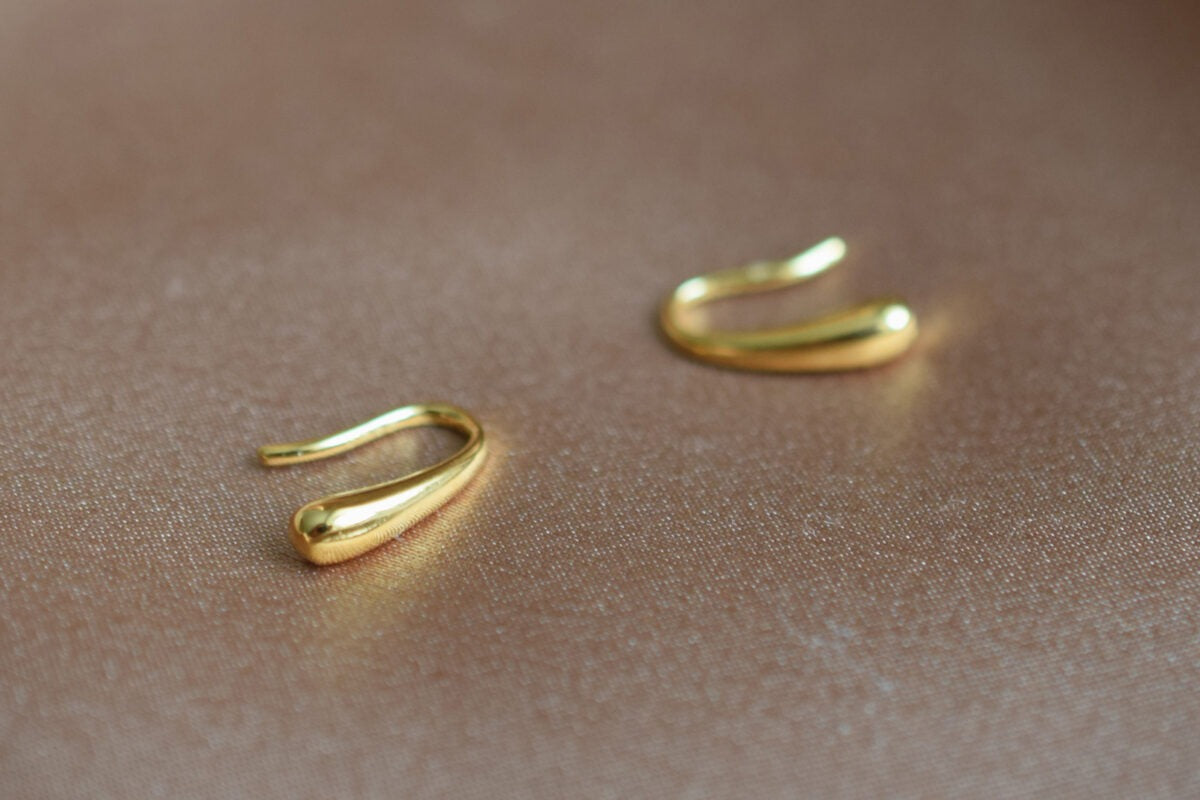 Drop Hanger Earrings - Gold Plated