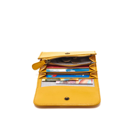 Folding Wallet Big  - Mustard