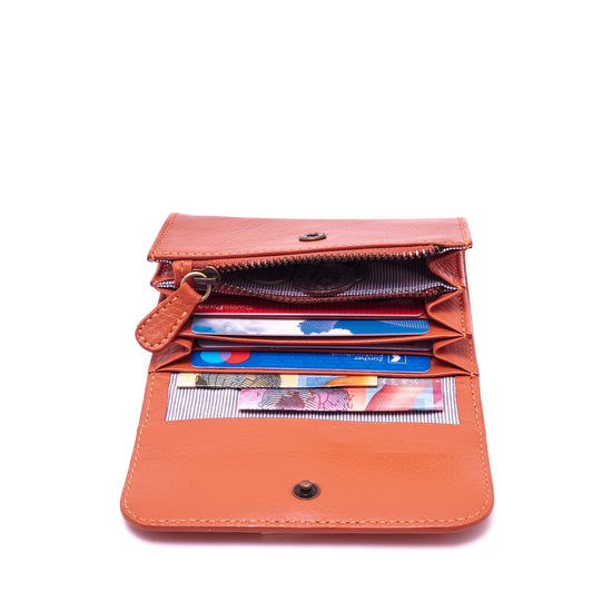 Folding Wallet Big  - Terracotta
