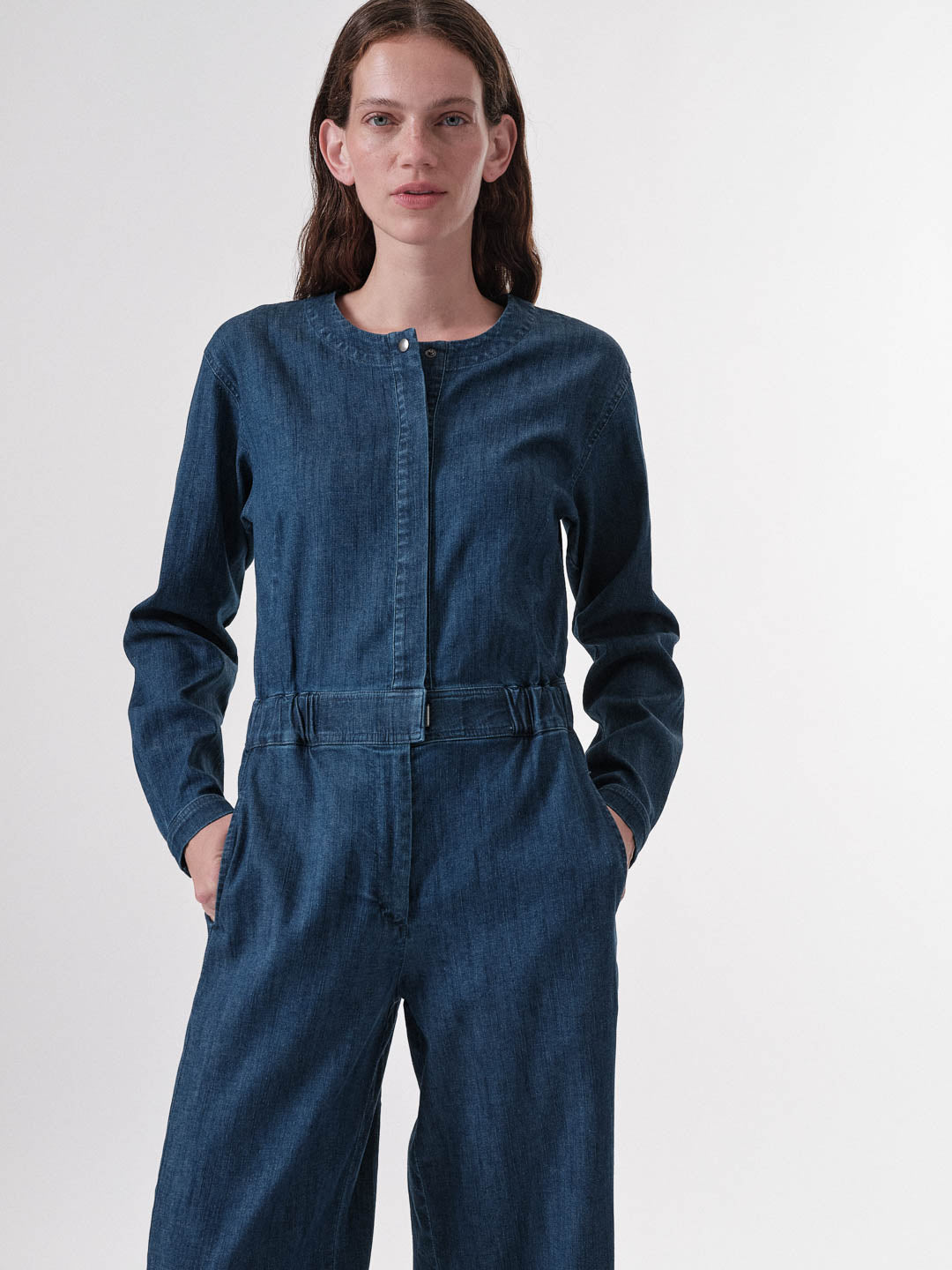 DENIM JUMPSUIT - Blue Denim