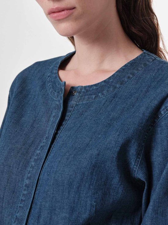 DENIM JUMPSUIT - Blue Denim